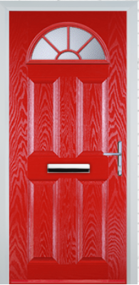 4 Panel Sunburst - Composite Door - High Security - Free Delivery