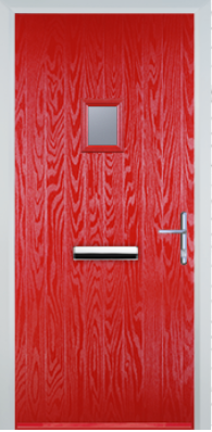 Cottage Style Composite Door with Square Glazing - High Security - Free Delivery