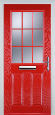 2 Panel 1 Grill - Composite Door - High Security - Free Delivery