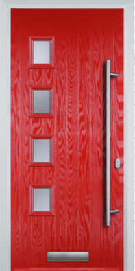 Contemporary 4 Square Composite - Long Bar Handle - High Security - Free Delivery