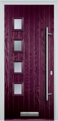 Contemporary 4 Square Composite - Long Bar Handle - High Security - Free Delivery