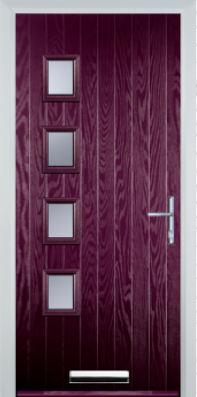 4 Square Left - Composite Door - High Security - Free Delivery