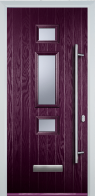 3 Square Middle Long Bar Handle - Composite Door - High Security - Free Delivery