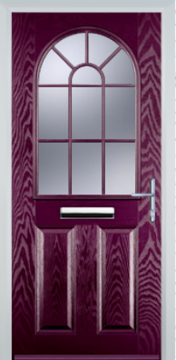 2 Panel Starburst - Composite Door - High Security - Free Delivery