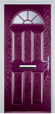 4 Panel Sunburst - Composite Door - High Security - Free Delivery
