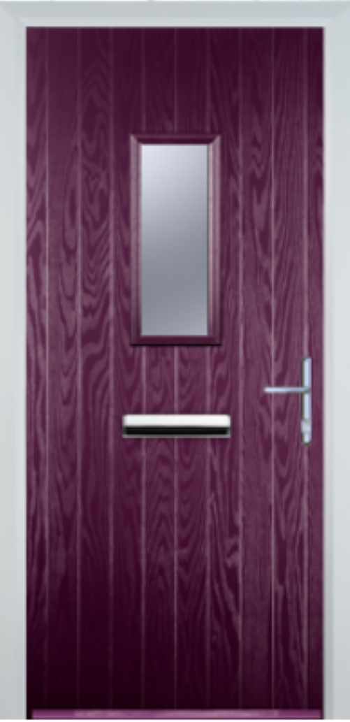 Contemporary Composite Door - Cottage 1 Square - High Security Features - Free Delivery
