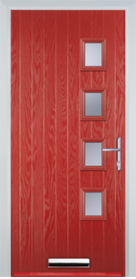 4 Square Right - Contemporary Composite door - High Security - Free Delivery