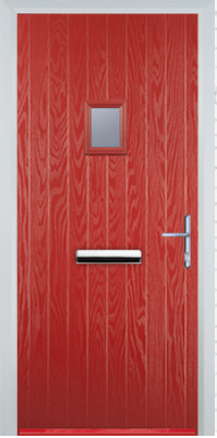 Cottage Style Composite Door with Square Glazing - High Security - Free Delivery