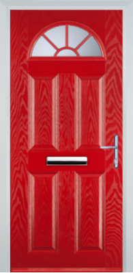 4 Panel Sunburst - Composite Door - High Security - Free Delivery