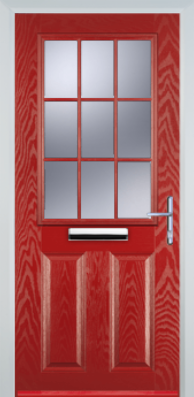 2 Panel 1 Grill - Composite Door - High Security - Free Delivery