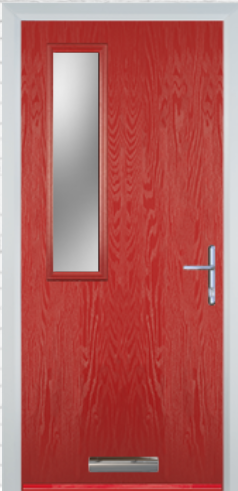 Contemporary Composite Door - Mid Square Left - High Security Features - Free Delivery