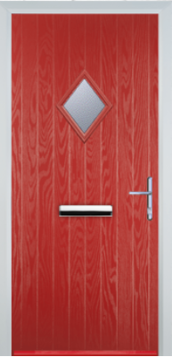 Composite  Door - Cottage Diamond Glazed - High Security - Free Delivery