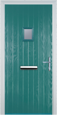 Cottage Style Composite Door with Square Glazing - High Security - Free Delivery