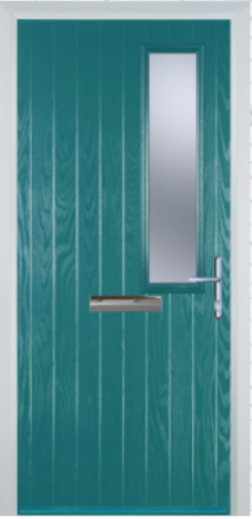 Contemporary Composite Door - Mid Square Right - High Security Features - Free Delivery