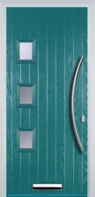 3 Square Left Bow Handle - Composite Door - High Security - Free Delivery
