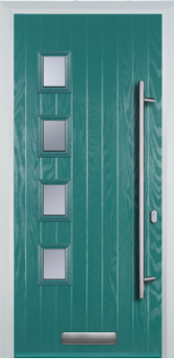 Contemporary 4 Square Composite - Long Bar Handle - High Security - Free Delivery