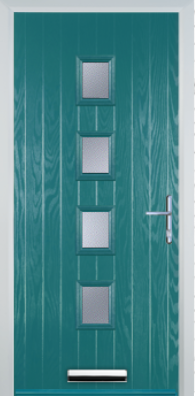 4 Square Centre Standard Handle - Composite Door - High Security - Free Delivery