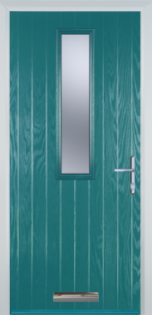 Contemporary Composite Door - Mid Square Centre - High Security Features - Free Delivery