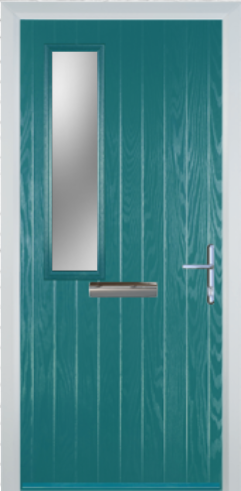 Contemporary Composite Door - Mid Square Left - High Security Features - Free Delivery