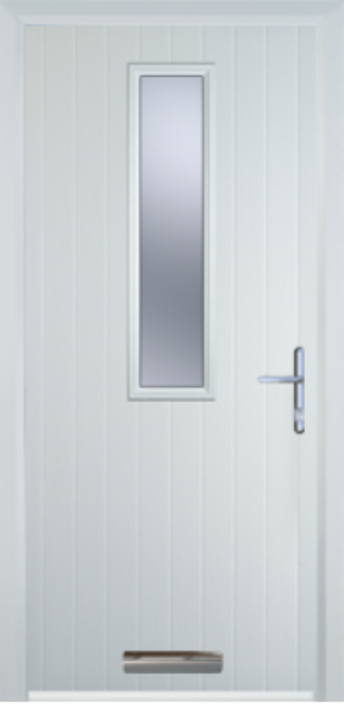 Contemporary Composite Door - Mid Square Centre - High Security Features - Free Delivery