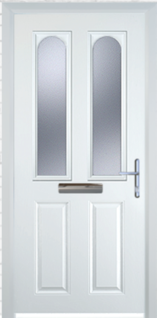 Composite Door - 2 Arch 2 Panel - High Security - Free Delivery