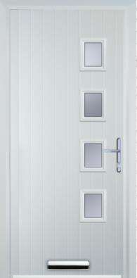 4 Square Right - Contemporary Composite door - High Security - Free Delivery