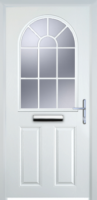 2 Panel Starburst - Composite Door - High Security - Free Delivery